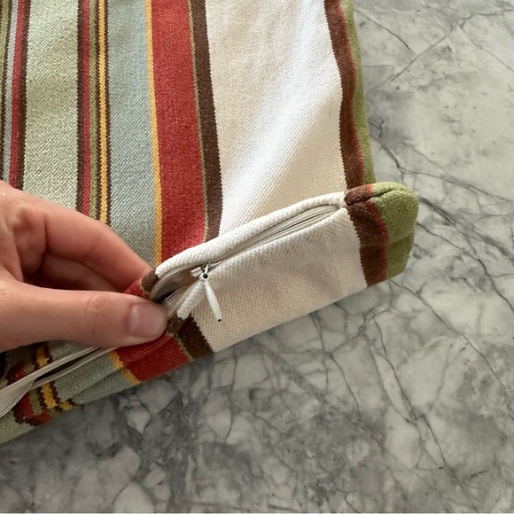 Pottery Barn Striped Pillow Cover - Picture 4 of 9